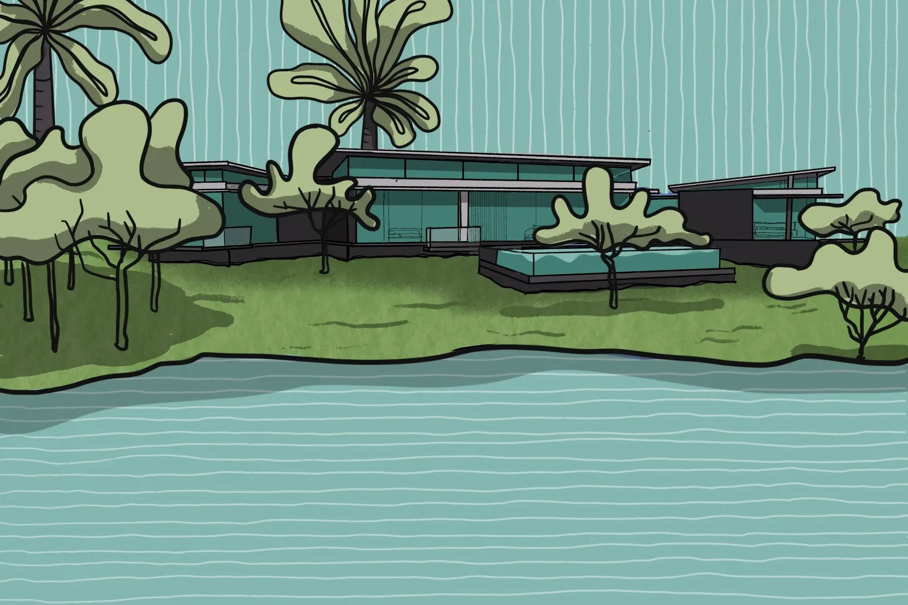 Lakeshore — the idea, drawn